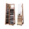 64 Inches Lockable Jewelry Cabinet Armoire With Built-in Makeup Mirror